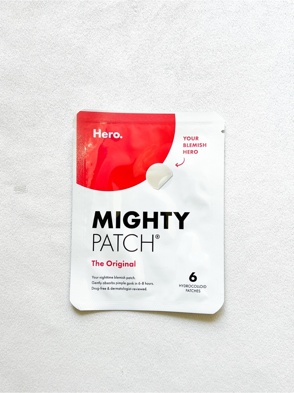 Hero Mighty Patch - White & Red Hydrocolloid Spot Patches
